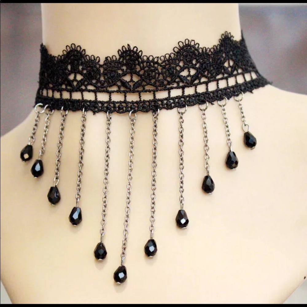 Black lace choker necklace❤️